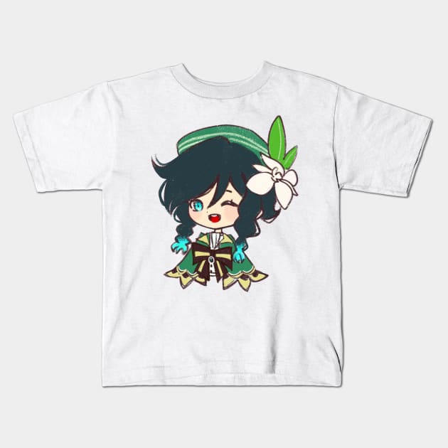 Venti chibi Kids T-Shirt by ariaayuzawa